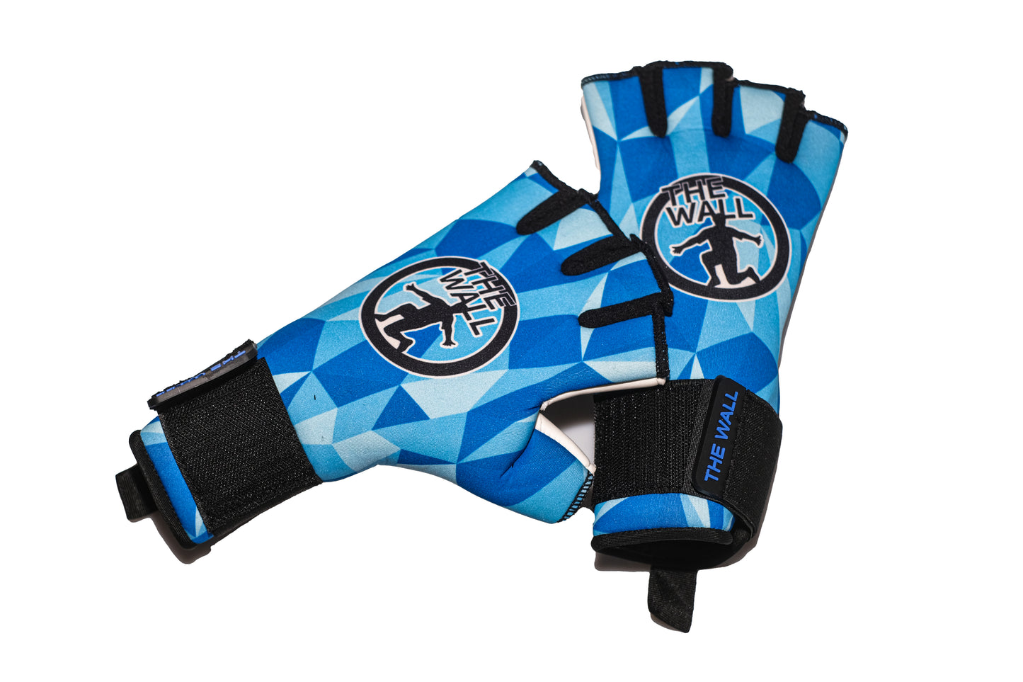 Guanti Futsal Blu mezze dita tagliate