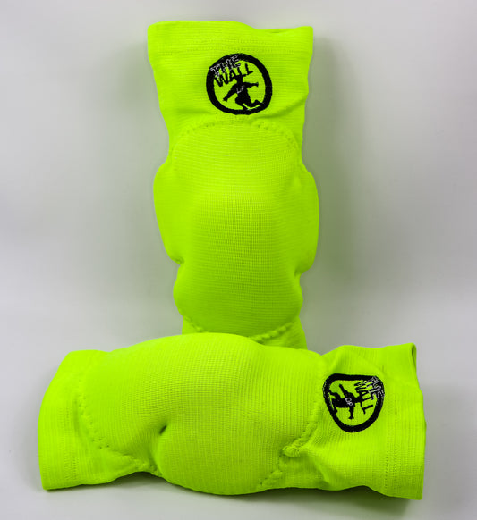 ginocchiere a conchiglia verde fluo futsal